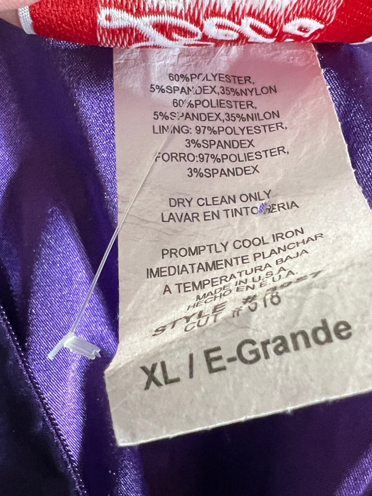 M~L Vtg 80s Purple Dress Wrap Front BOW Prom Party Club Strapless Let’s Fashion