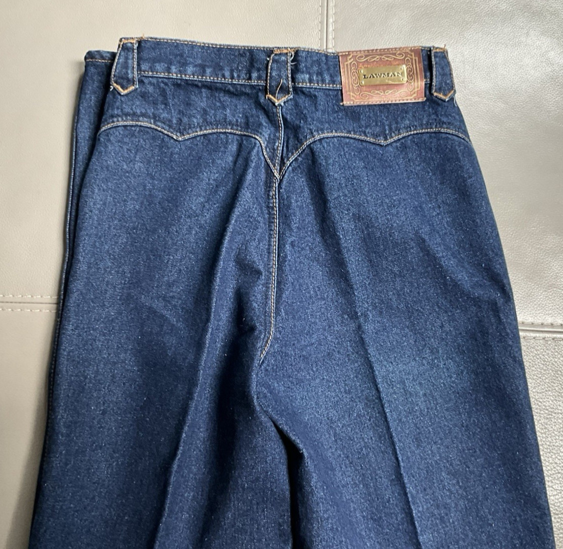 VTG Lawman Women’s Western High Rise Cotton Blue Denim Jeans Size 11 NWT’S