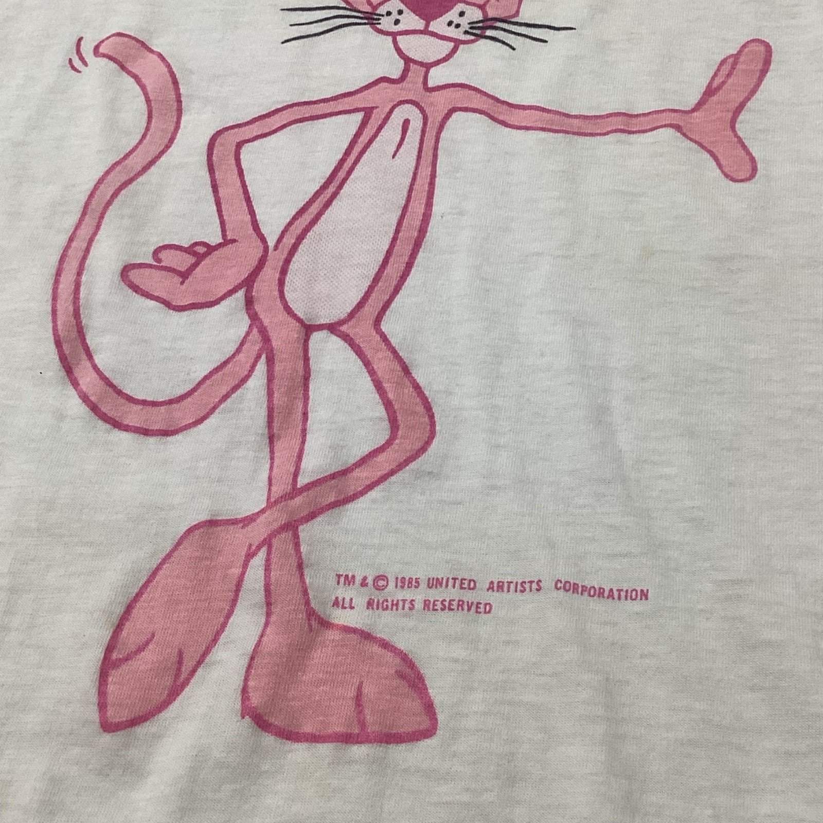 Vintage 80’s 1985 Pink Panther United Artists T Shirt Tee Single Stitched