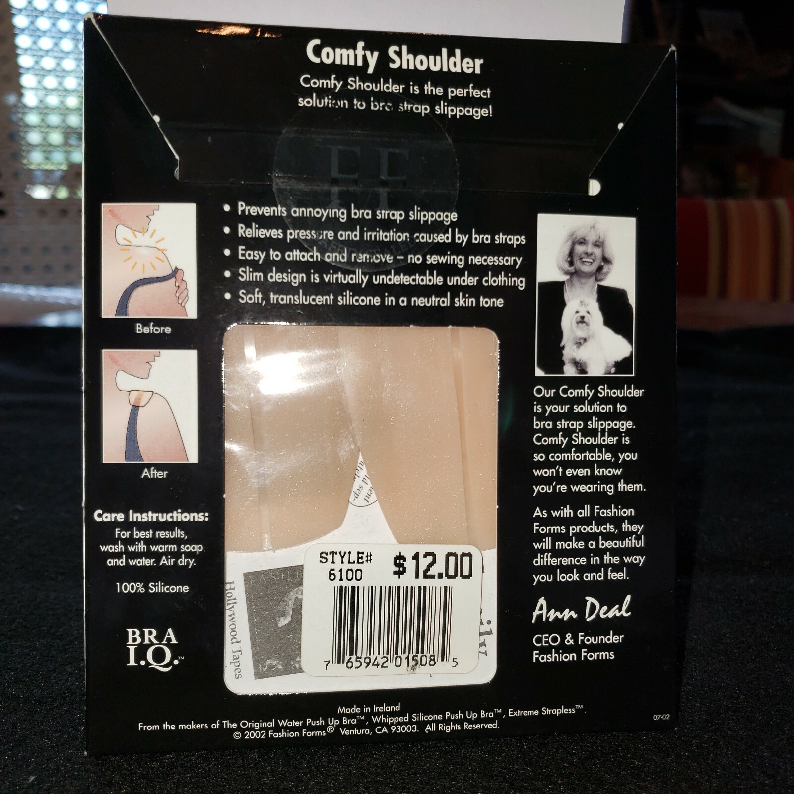 Comfy Shoulder Solution to Strap slippage Fashion Forms By Ann Deal
