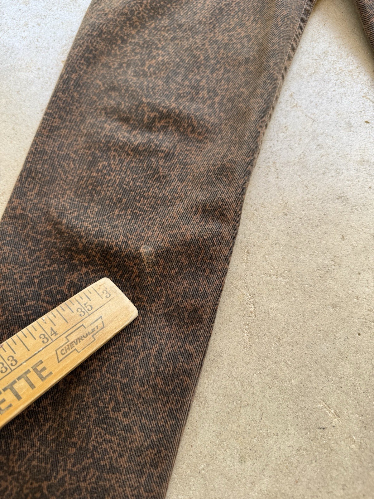 1980s Vtg Guess Animal Print Denim Jeans W 24 L 28 New Wave 80s USA 26 Woman’s