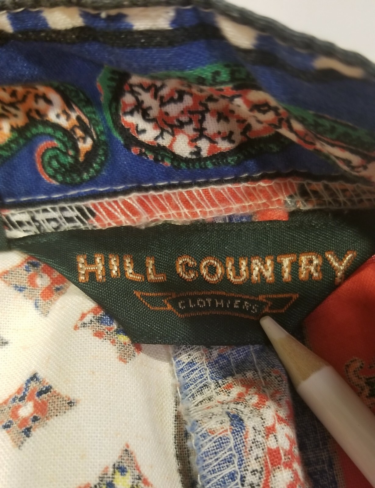 Hill Country Women’s Bermuda Shorts Paisley Retro Boho High Waist Pleated Size 8
