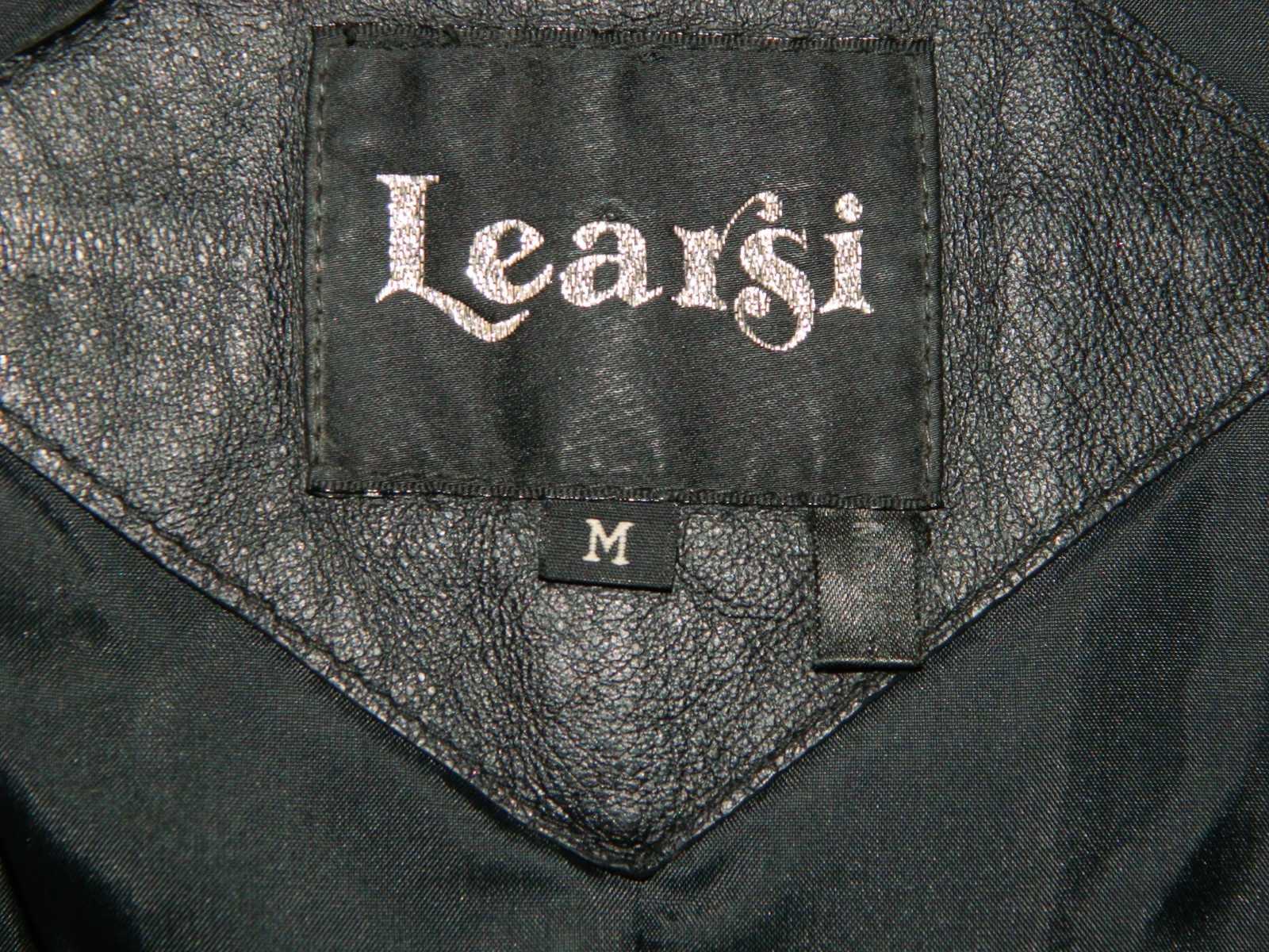 Learsi Genuine Long Leather Jacket Size Medium Vintage 80s