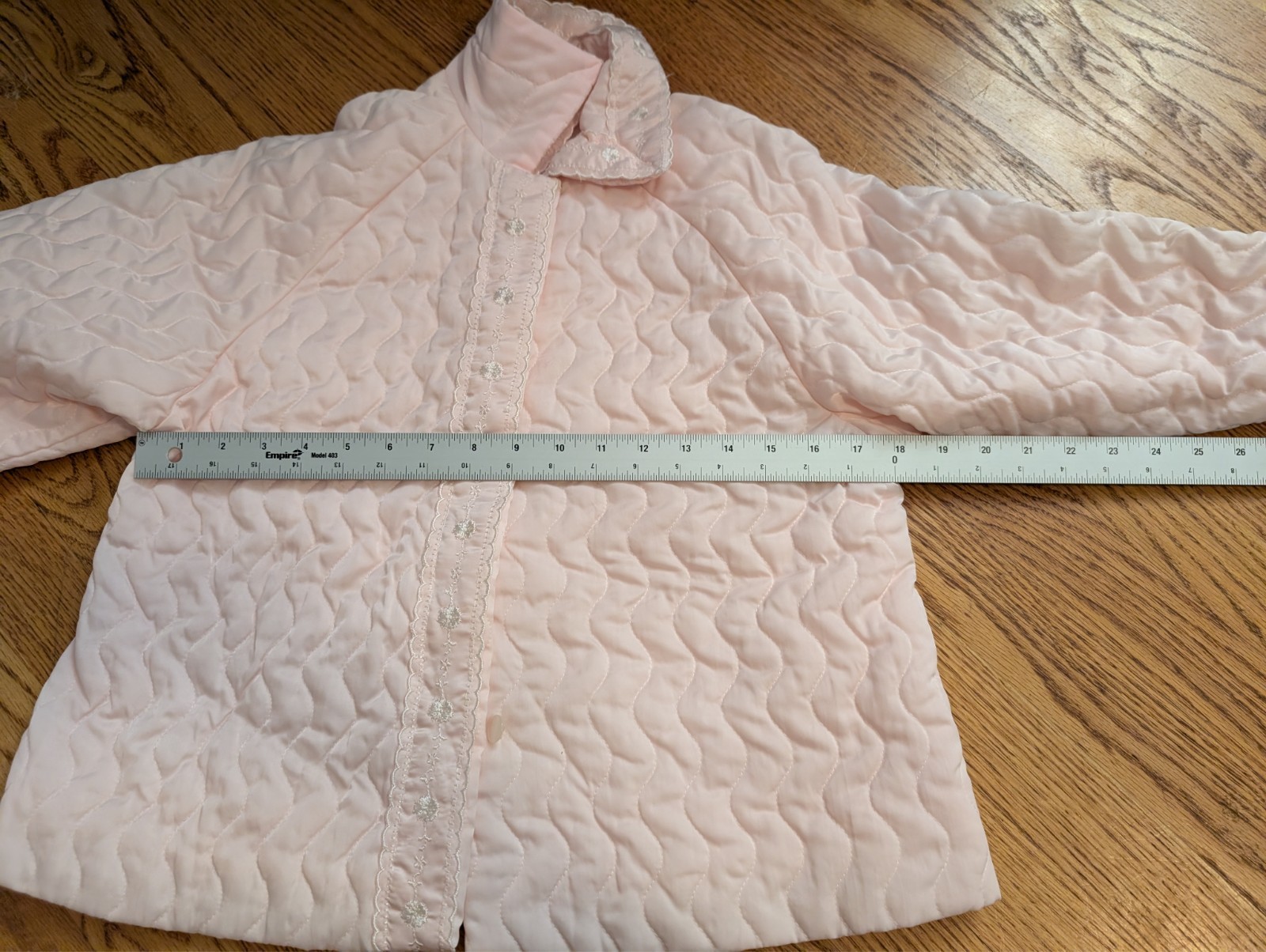 Vintage Ariel Baby Pink 60s Lounge Wear Bed Jacket Size 4/6 Small