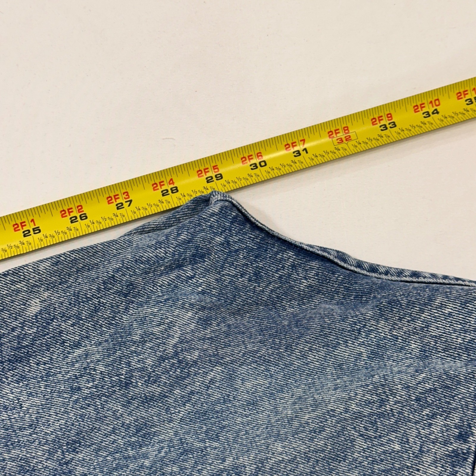 Bonjour Vintage High Waisted Acid Wash Jeans Womens 12 Blue Tapered | Retro 80s