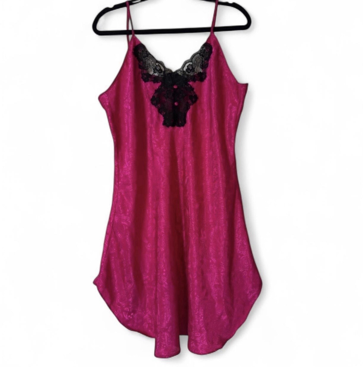Vtg Intimate Pleasures Lace Slip Dress Night Gown Lingerie Sz 14-16 Women’s