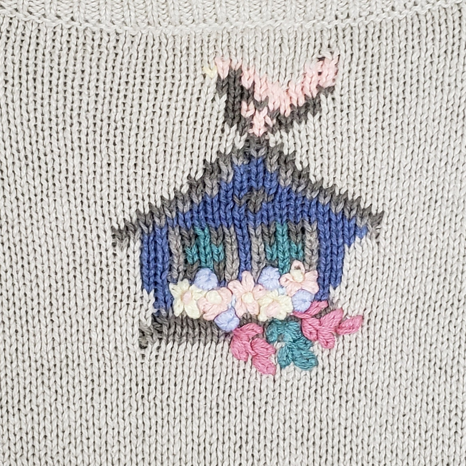 Vintage Northern Reflections XL Sweater Vest Birdhouse Grannycore Shabby Chic