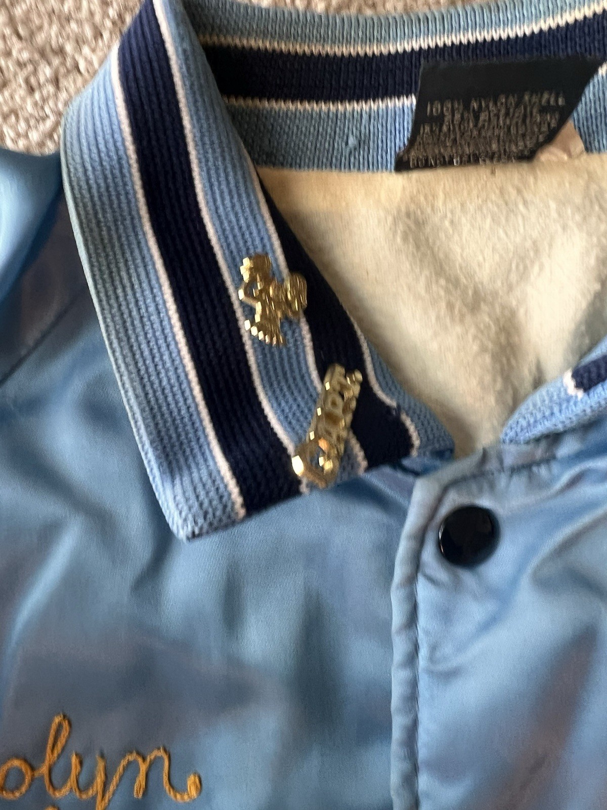 Aristo Jac USA 80’s Jacket Mary Queen Of Heaven MQH Cheer Pins Removable, Large