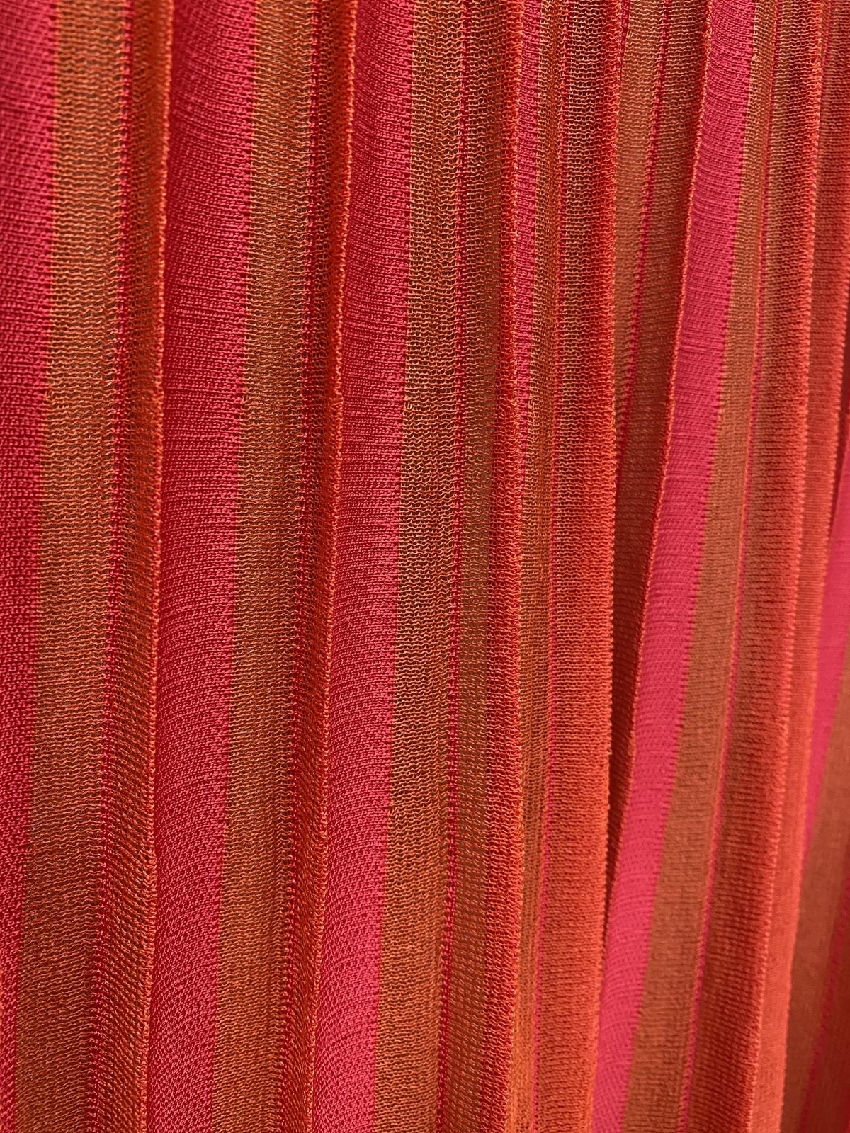 2021 St. John Magenta Pink Hot Pink Pleated Knit Luxury Scoop Back Maxi Dress
