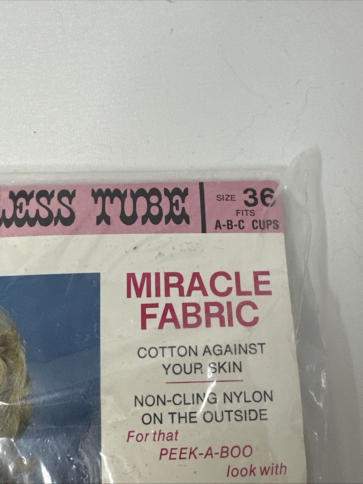 Vintage 1970s Miracle Fabric Strapless Tube Black Bra | Collectors | Sz: 36A/B/C