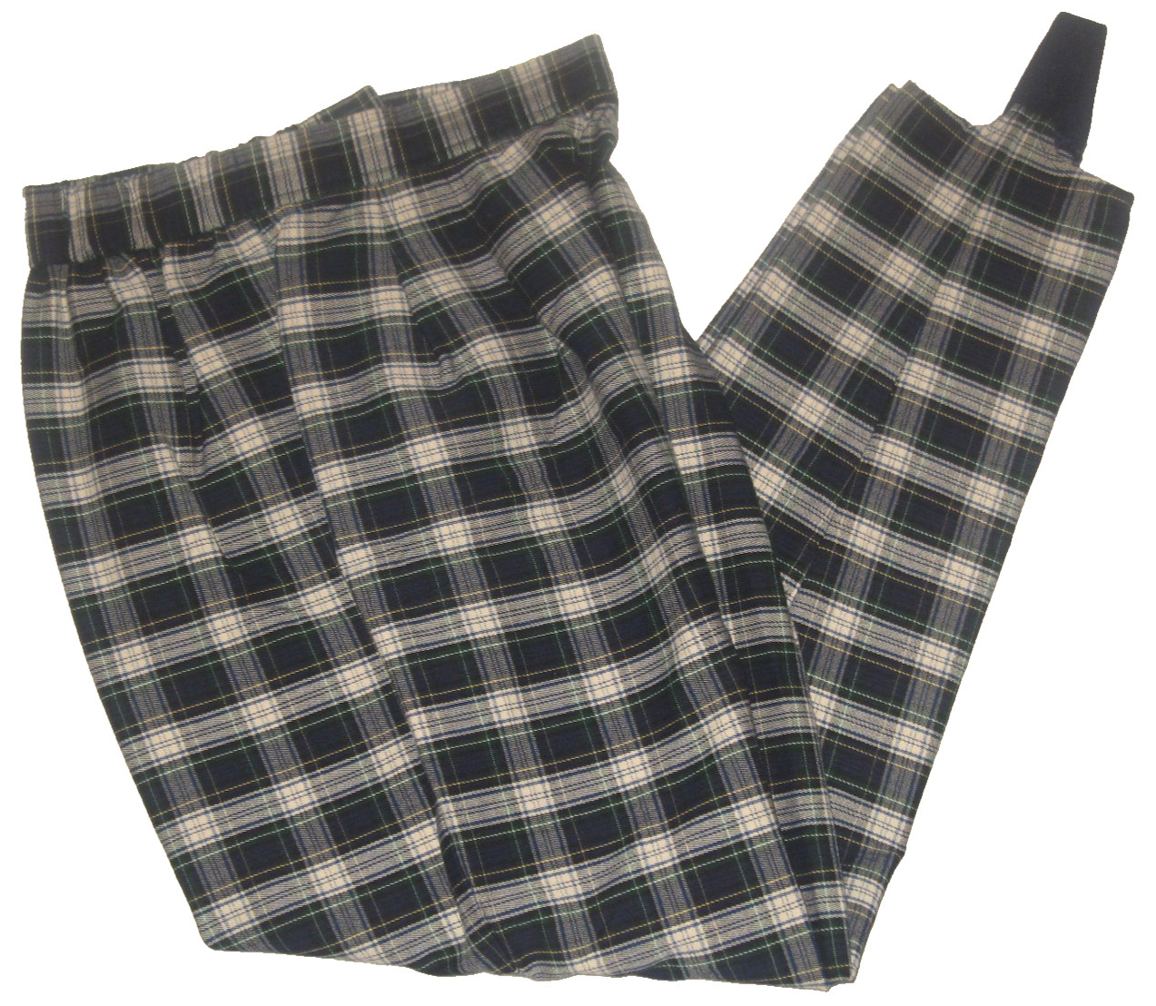 VtG 90s High-Waist COUNTERPARTS Stretch Preppy Green/Blue Plaid Stirrup Pants 10