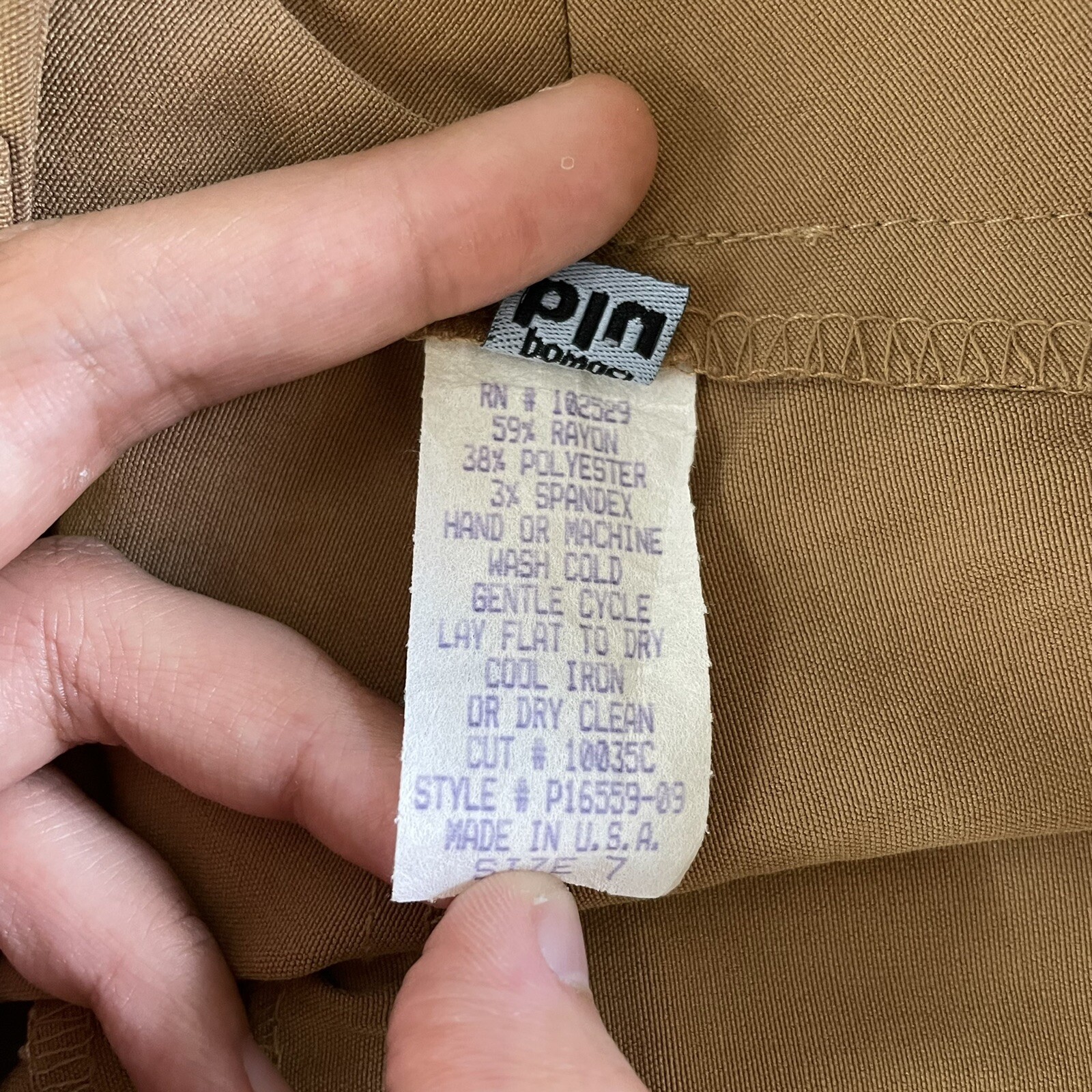 90s Vintage Dress Pants 4 6 Petite Short Tan Khaki Low Rise Corpcore Trousers