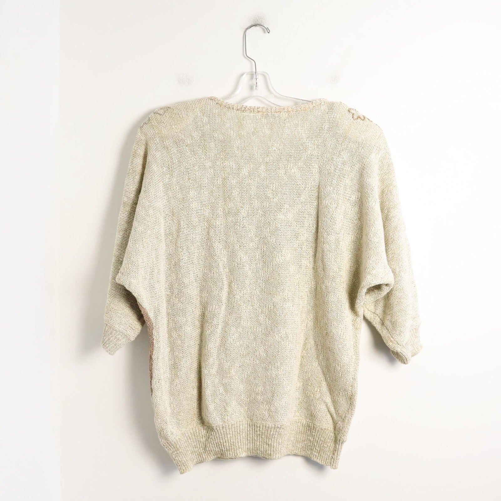 Mariea Kim 80s oversized sweater nautical beach embellished sea shells cotton M