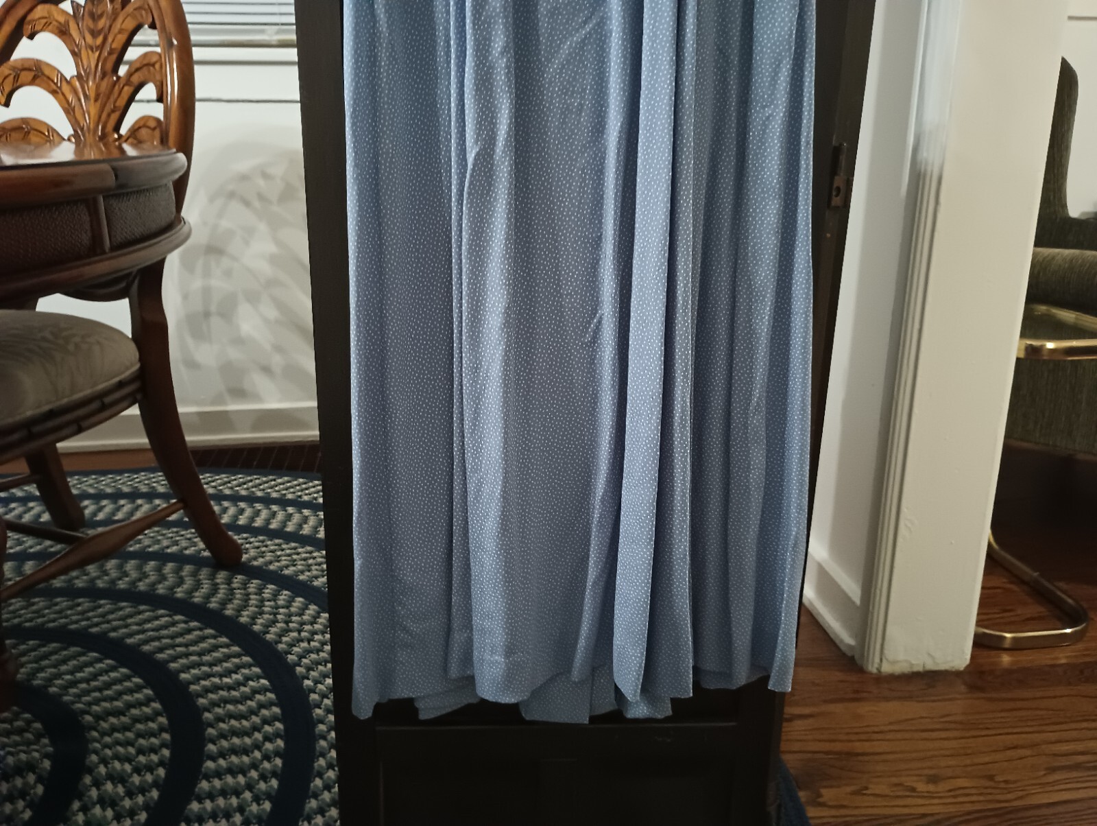 Vintage Brooks Brothers Womans Button Up Dress w/ Belt Size 10 Blue 🔥🔥