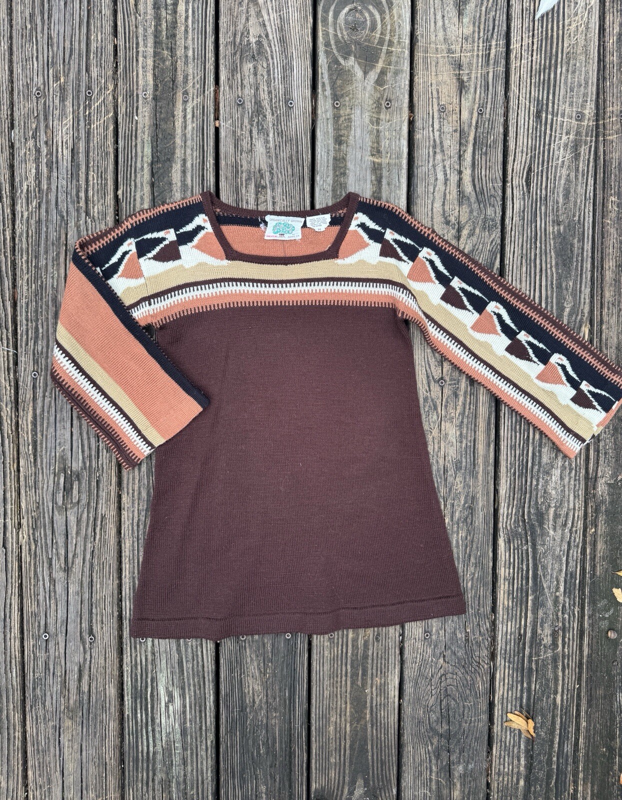 1970s Vintage Organically Grown By Arpeja Sweater
