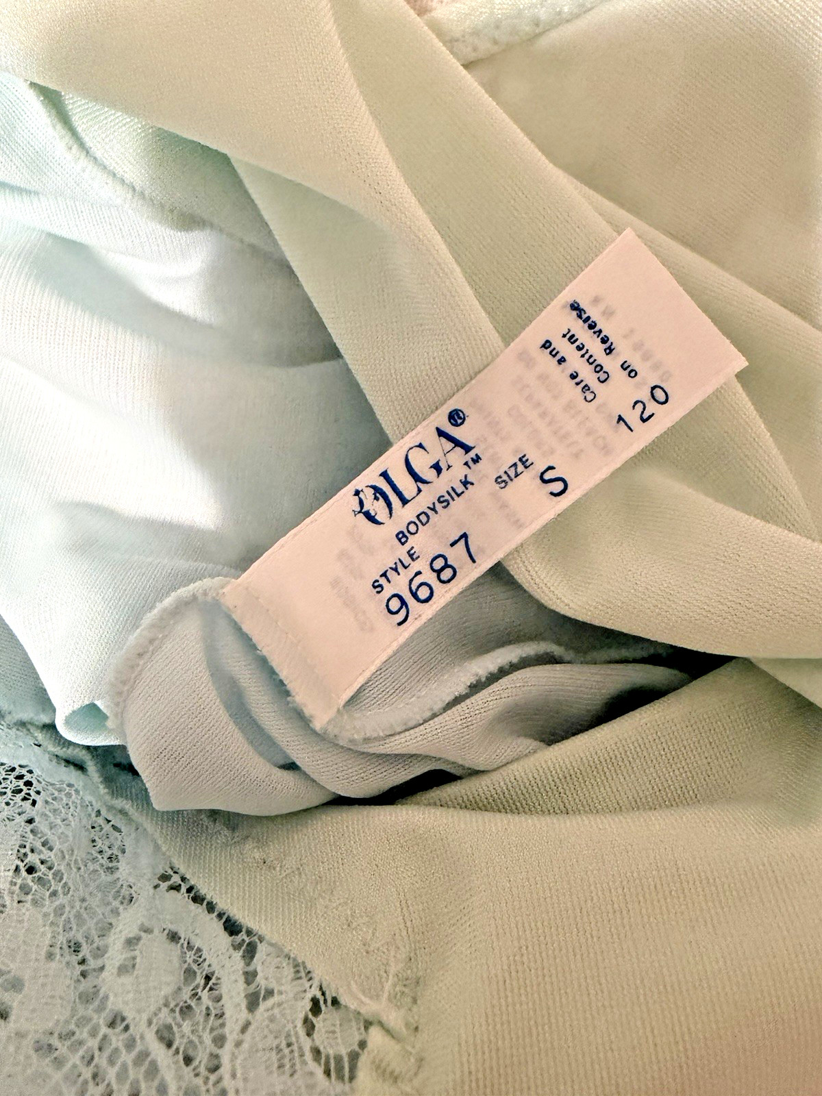 VTG Olga Bodysilk LOT Sz S Negligee & 1 Robe Set Aqua Pale Yellow Lavender -Read