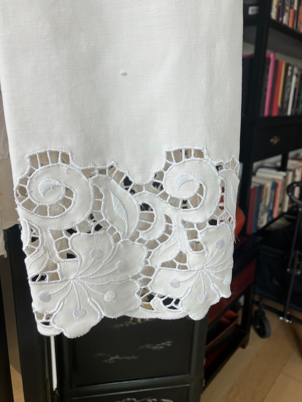 LINDA ALLERD ELLEN TRACY VINTAGE LACE TRIMMED JACKET BEAUTIFUL DETAILS