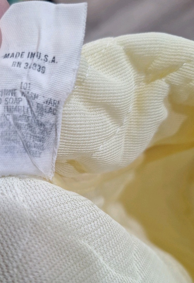 VINTAGE KODEL QUILTED ROBE HOUSE COAT BUTTON FRONT YELLOW FLORAL W POCKETS SZ 16