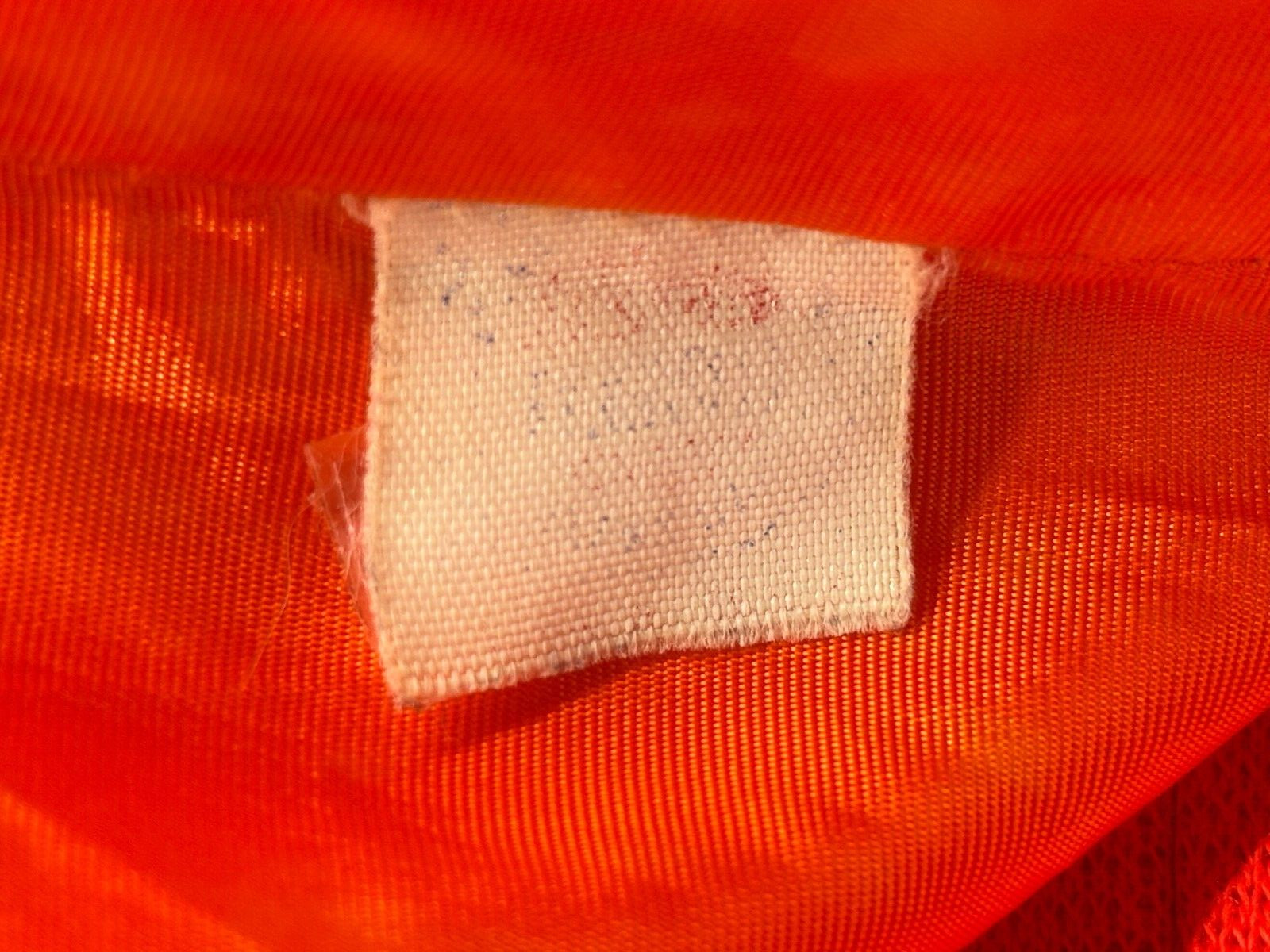Vintage 1974-95 Womens Coat Size L-XL Orange Double Knit Buttons Tie Back Pleat