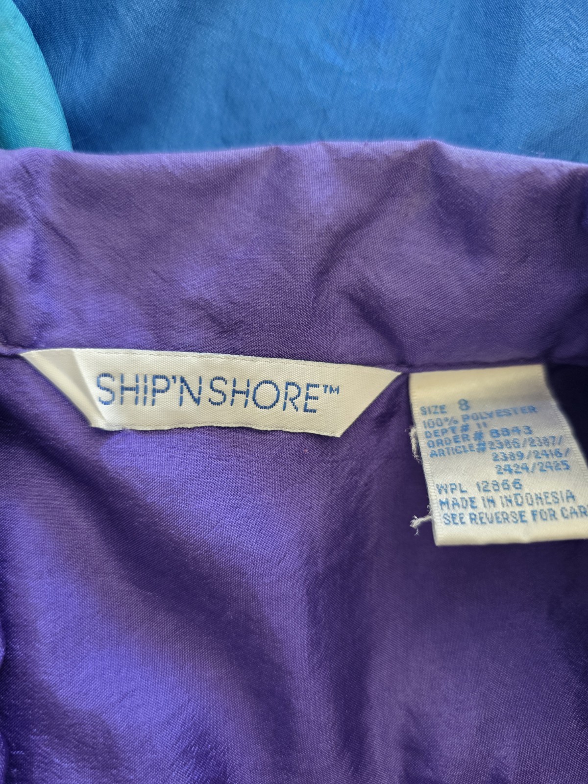Vintage Ship’n Shore 3 Pack Bundle Short Sleeve Button Retro Blouses Size 8