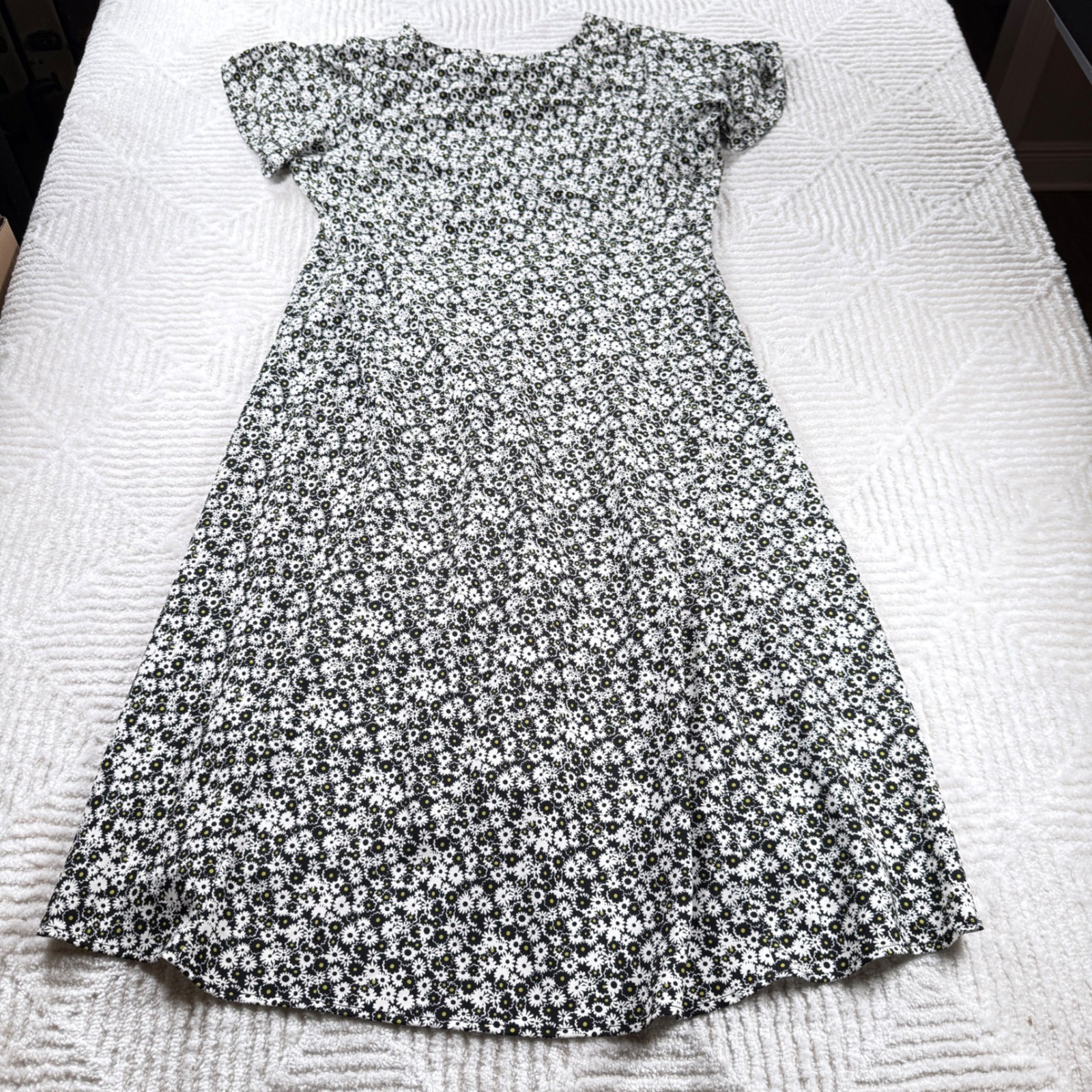 Levis Dress 2X Floral Print Button Front Midi Dress Cottagecore Prairie Retro