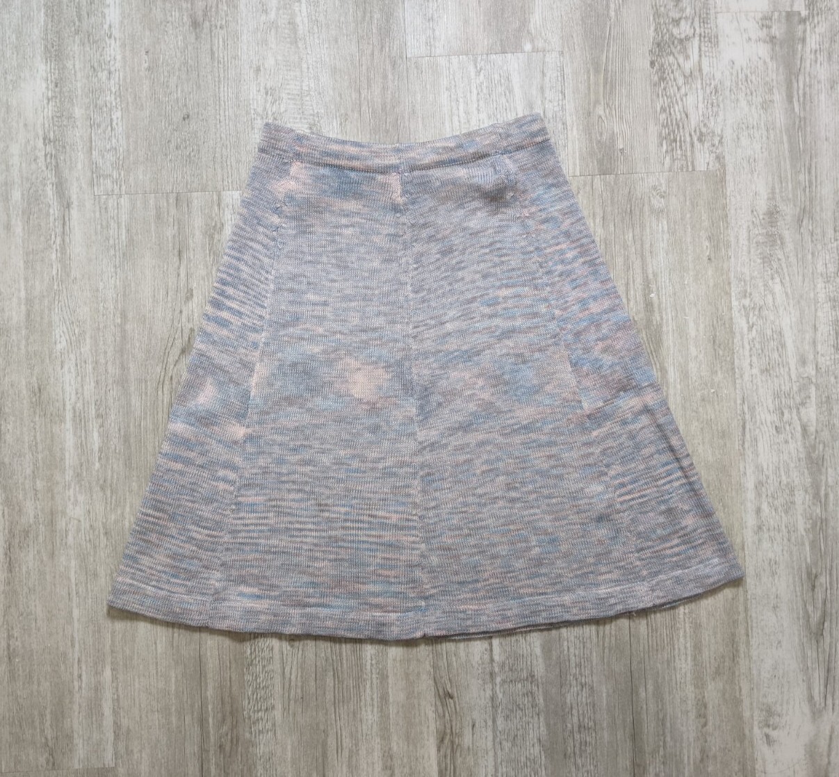 Vintage 70s Organically Grown by Arpeja Mélange Knit Sweater Skirt Acrylic Sz L