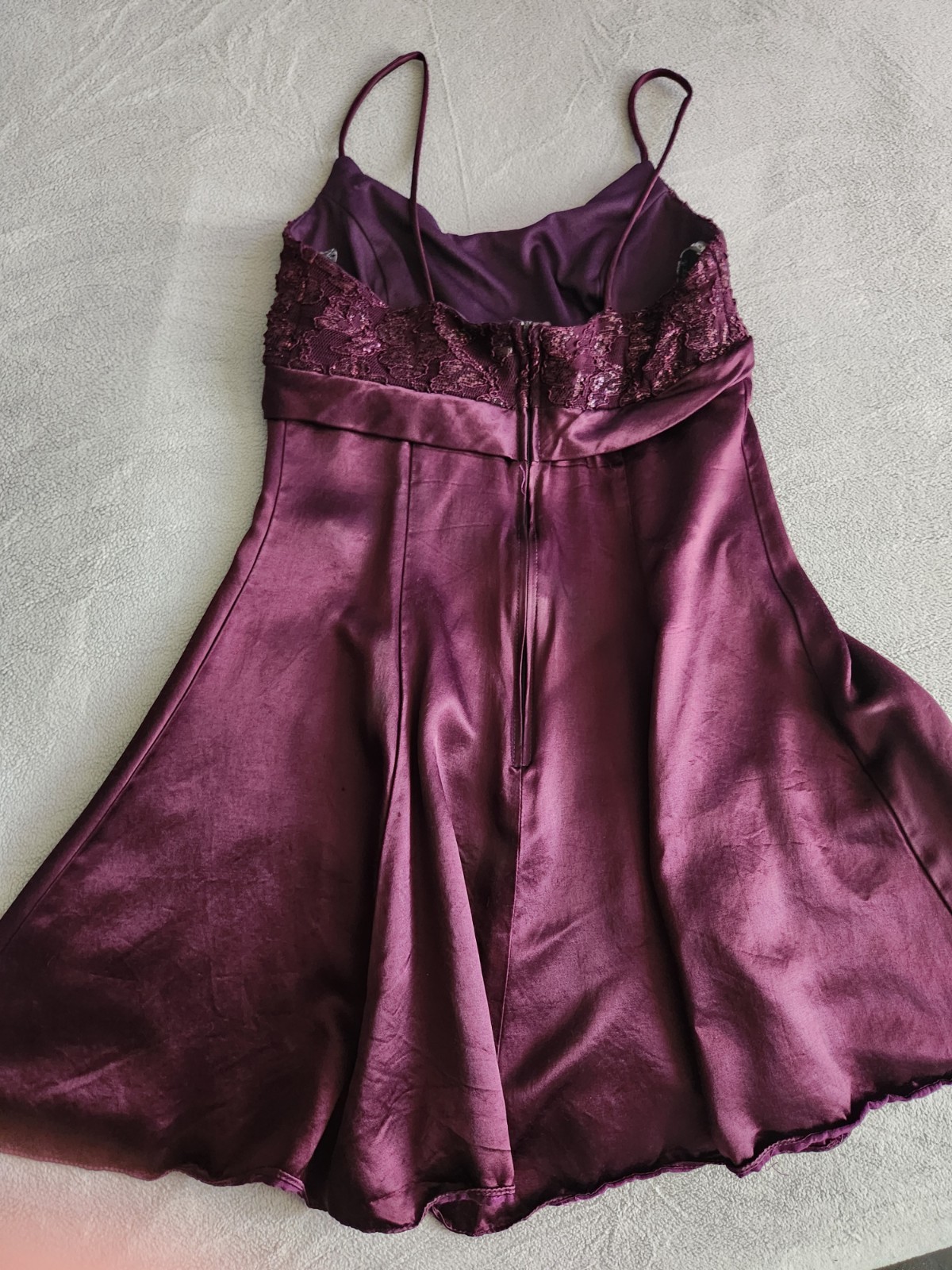Vintage 90s Blondie and Me Evening Babydoll Short Dress Sz 5-6 Zipper Back