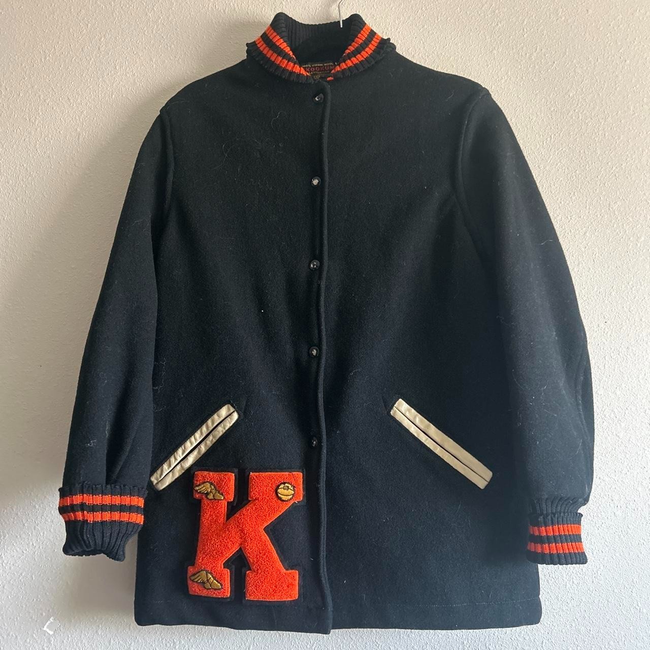 Vintage Skookum 100% Virgin Wool Letterman Jacket Made in USA