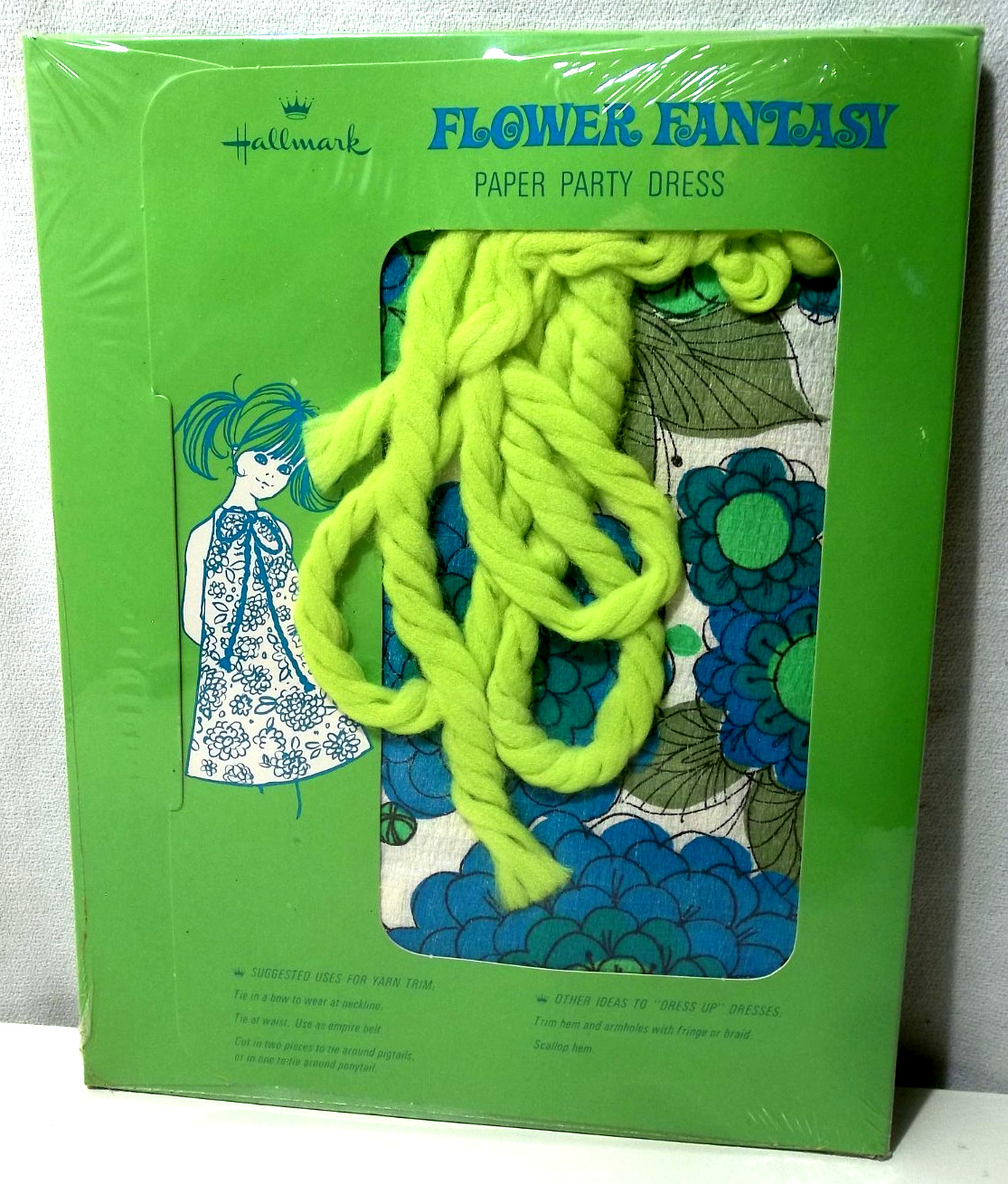 Vintage Hallmark Flower Fantasy Paper Party Dress „Capri” Junior Miss 10-12 NEW