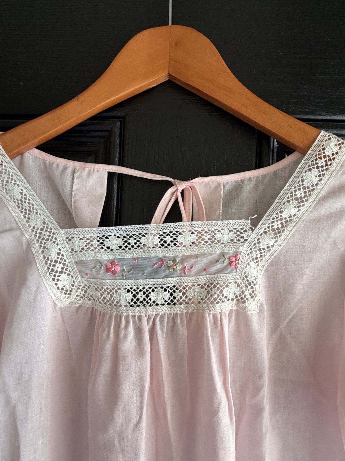 Vintage Sears Hospital Nightgown Open Back Size Small Set Of 3 Pink,Blue,Yellow