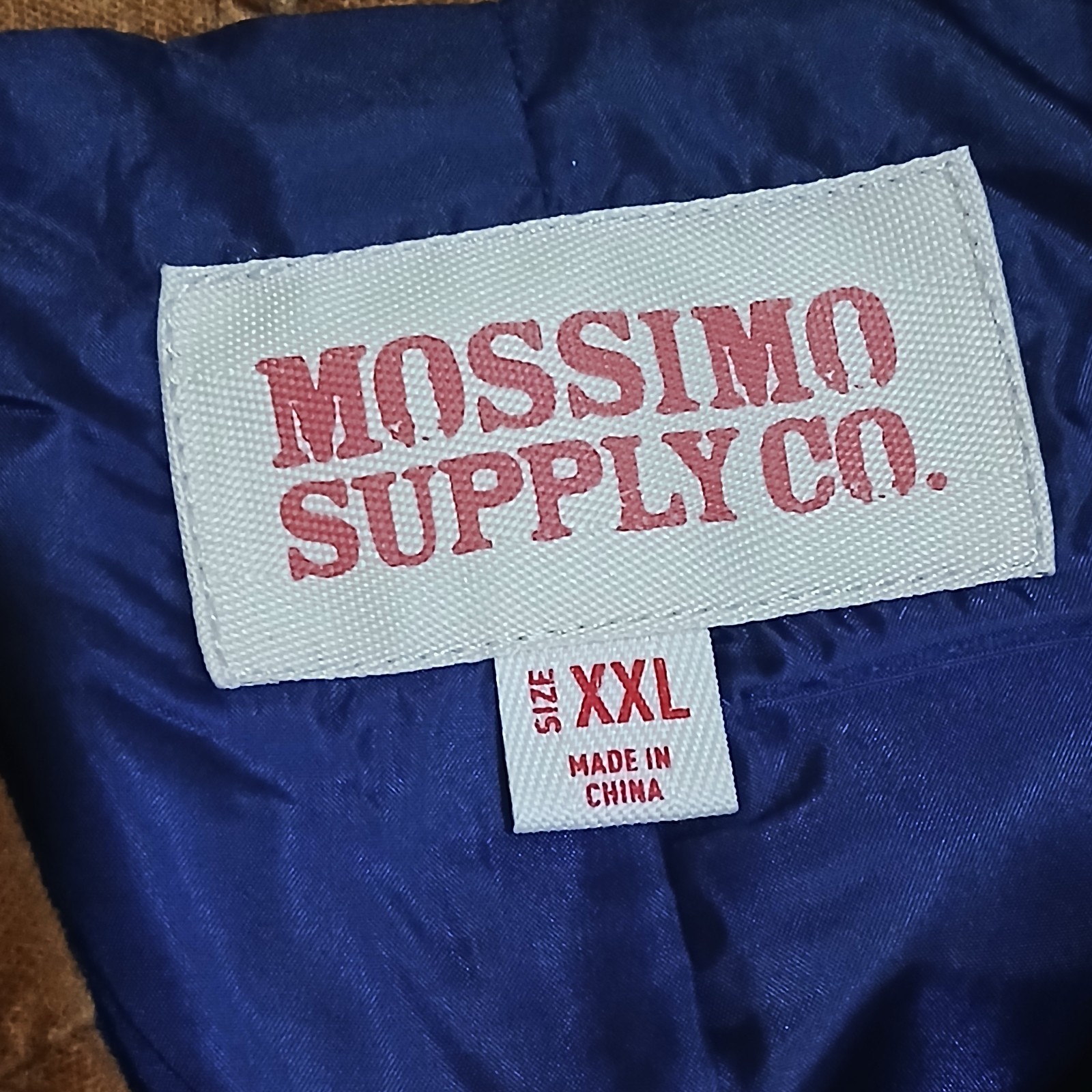 Mossimo Supply Co Corduroy Pea Coat Women L Brown Double Breasted Y2K 90s Retro