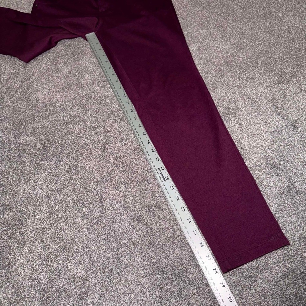 Simply Vera Vera Wang Burgundy Stretchy Skinny Pants Size Medium