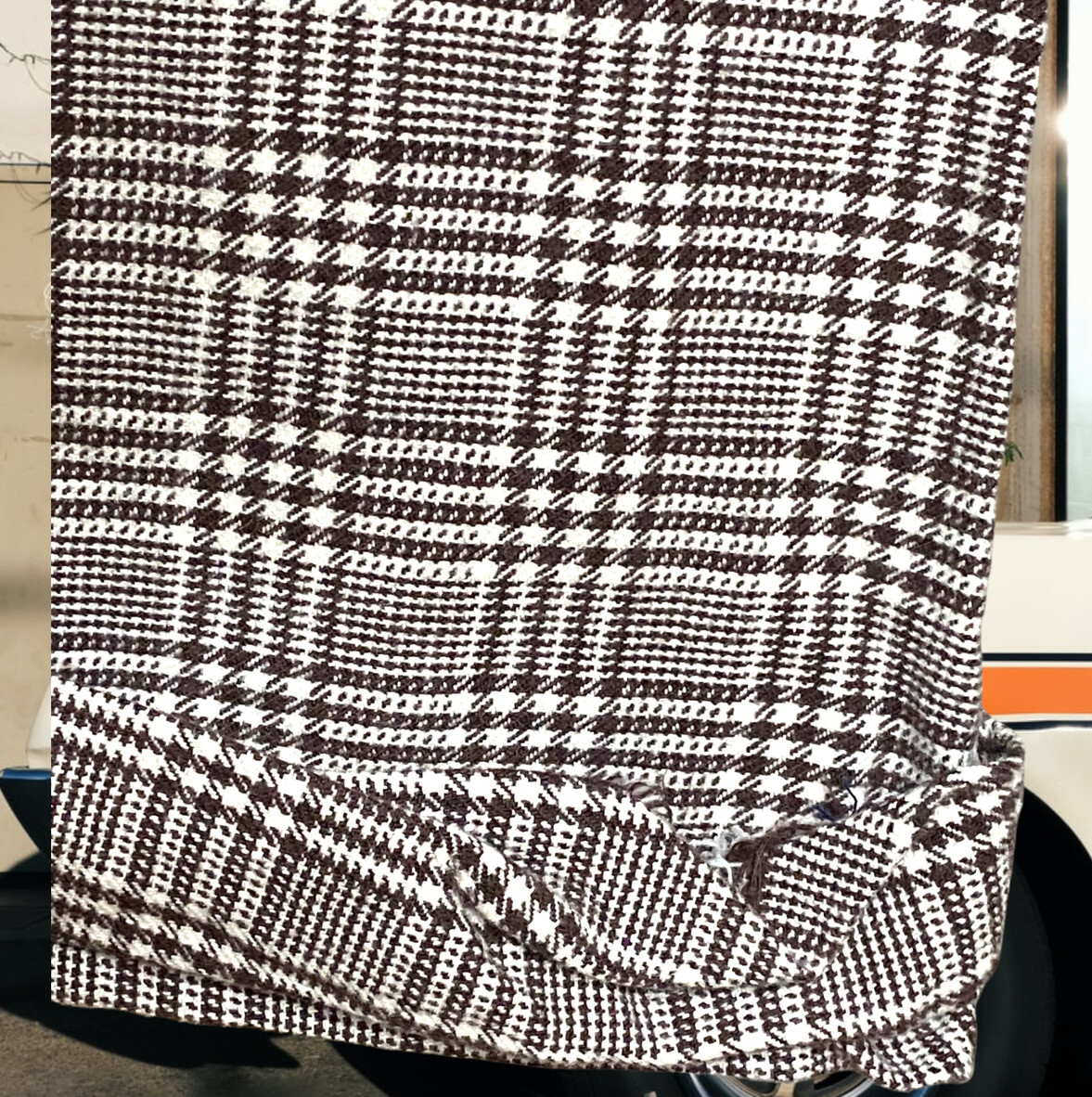 Happy Legs Authentic 70s Brown Plaid Bellbottom Pants Hippie , Bell Bottoms