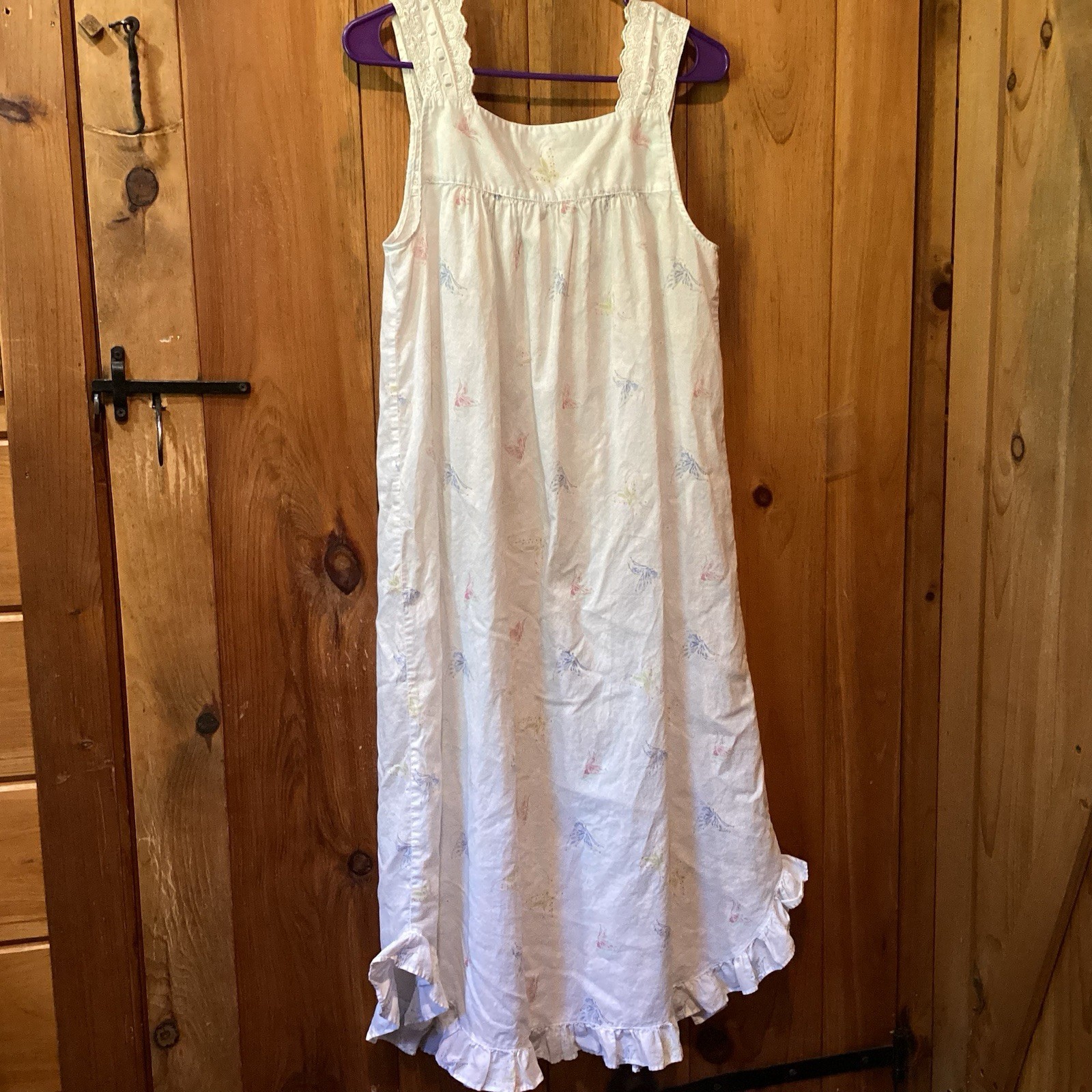 Vintage Night Gown & Housecoat Set, Grannycore Grandmacore Cottage Snap Duster