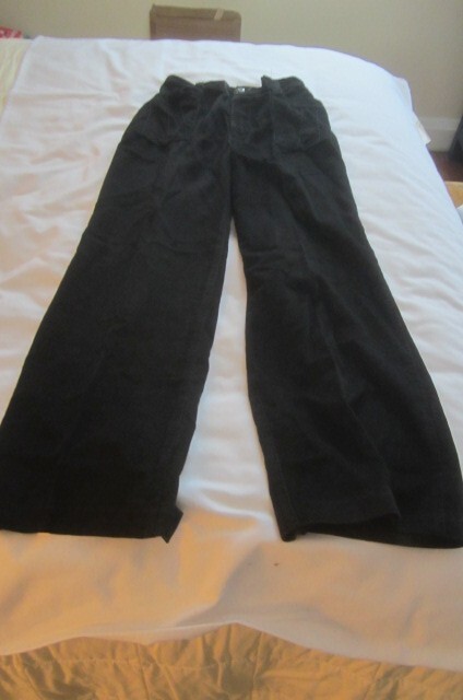 Vintage Women’s Size 25 – 26″ Waist Black Corduroy MISS H.I.S. Bell Bottom Pants