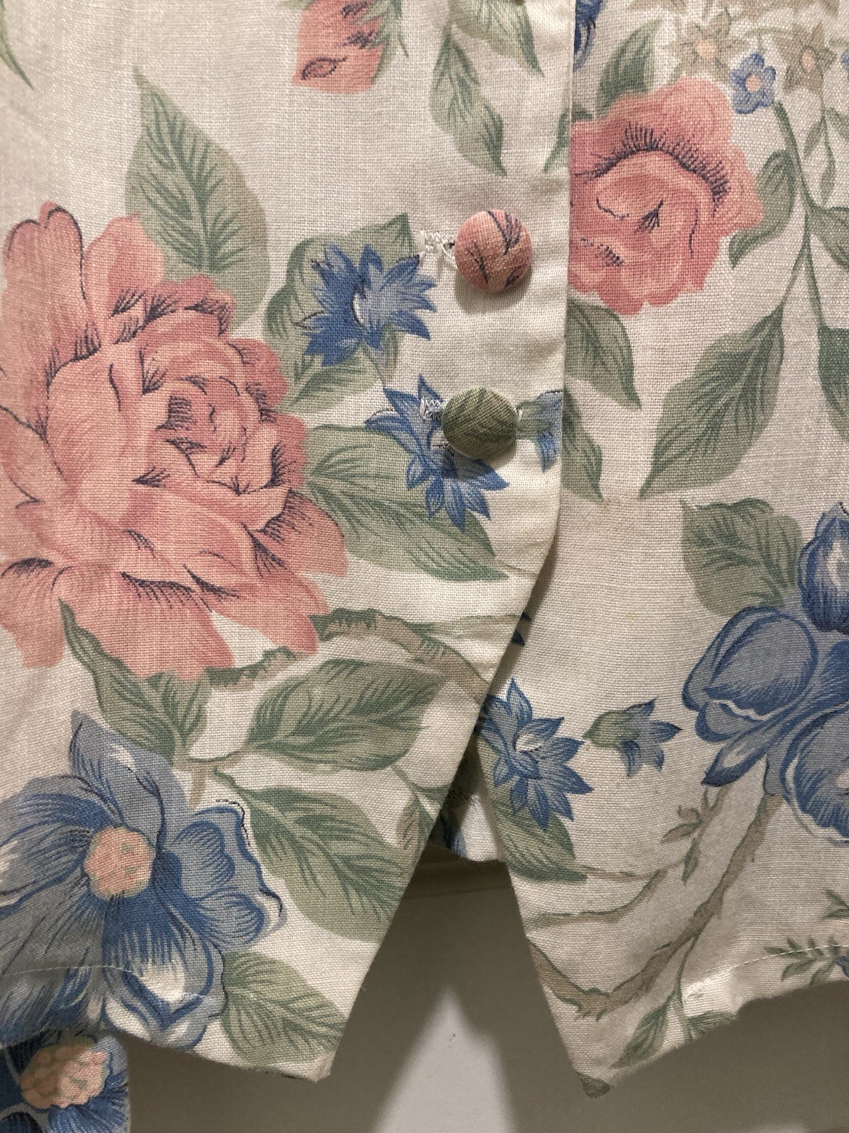 Vintage Floral Skirt Suit Short & Puff Sleeve Skirt The Traveler By Connie Sz 18