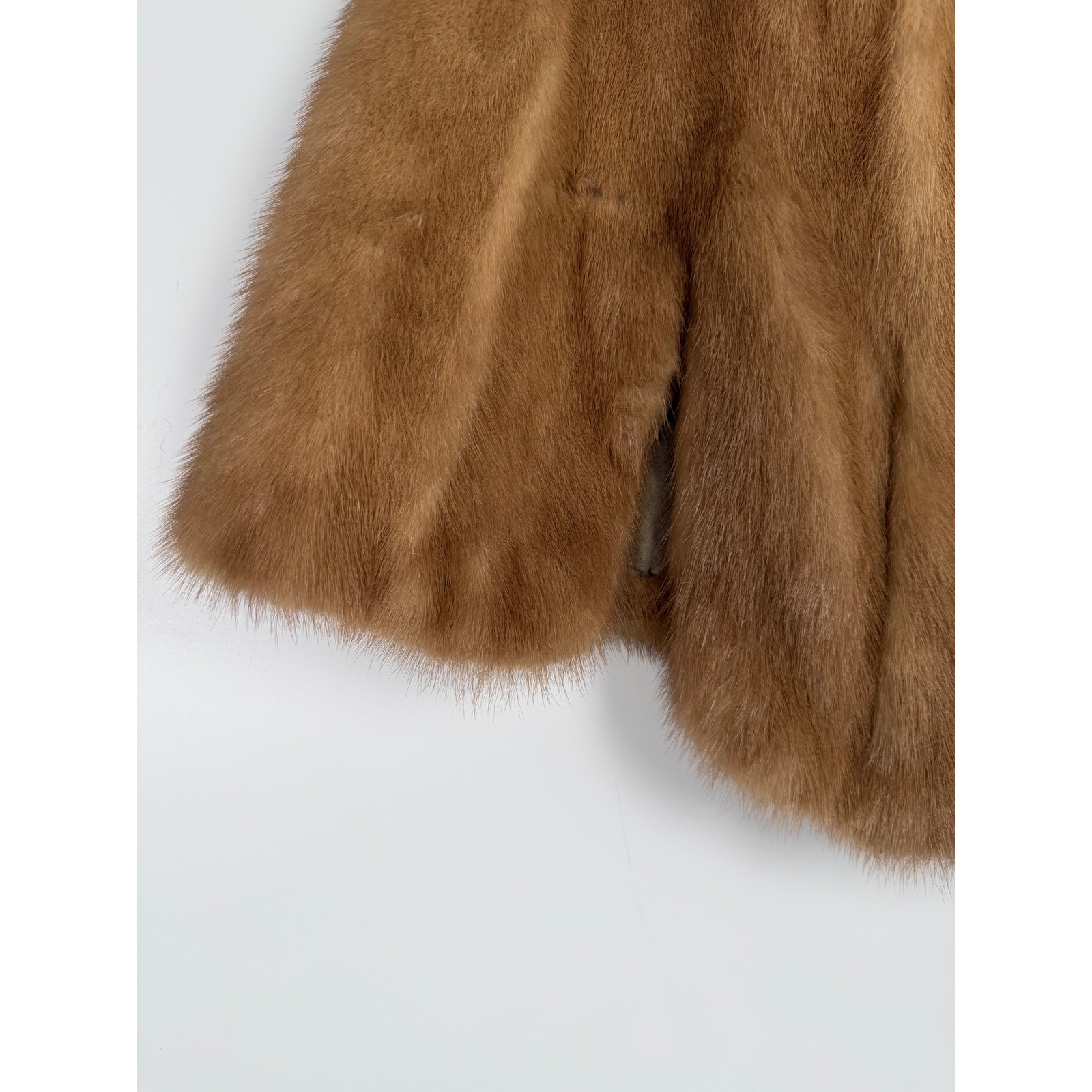 Vintage Cain Sloan Nashville Custom Mink Mobwife Old Hollywood Glamour Caplet
