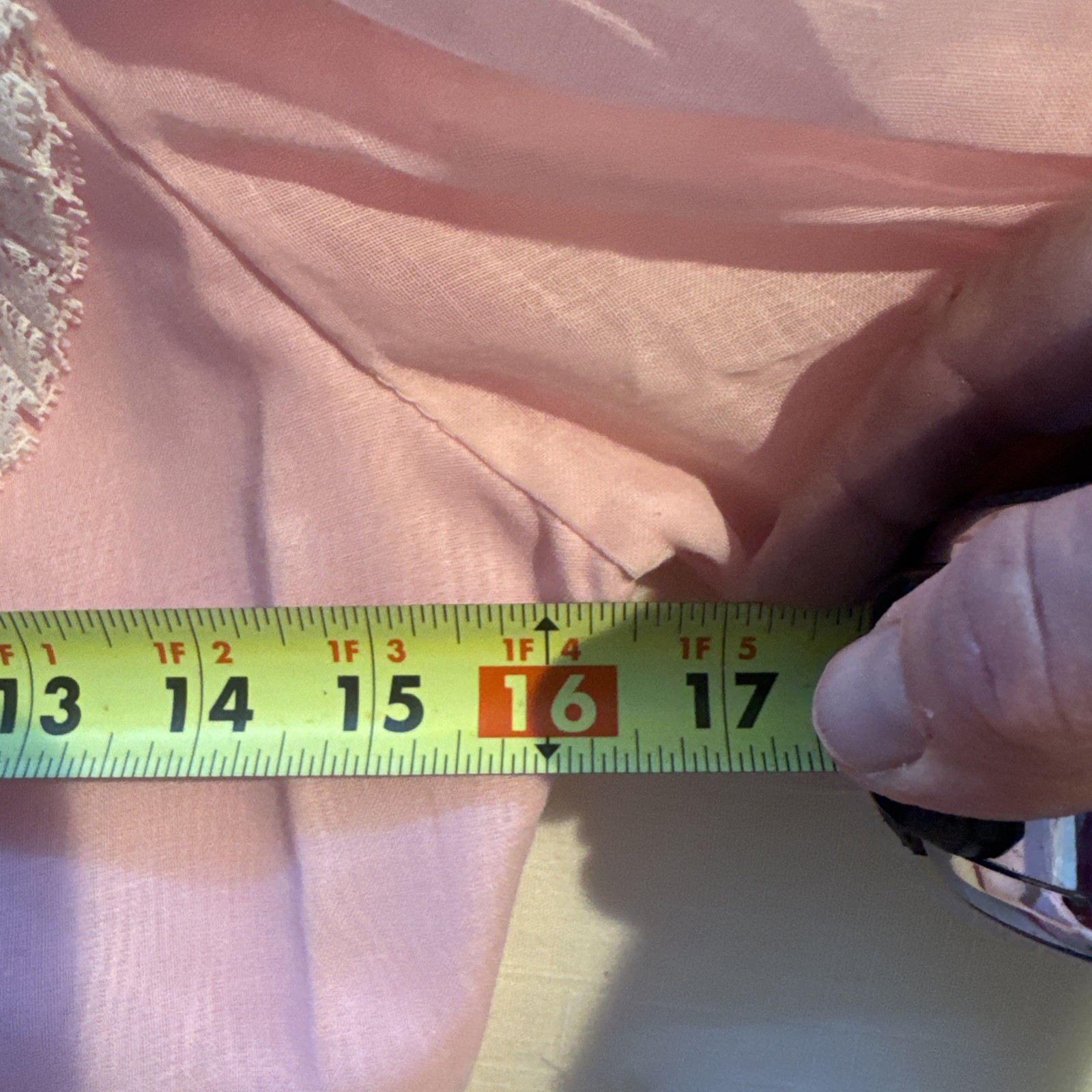 VTG Prairie Dress Maxi Lace ILGWA Bubblegum Pink Formal Prom Wedding 26”W
