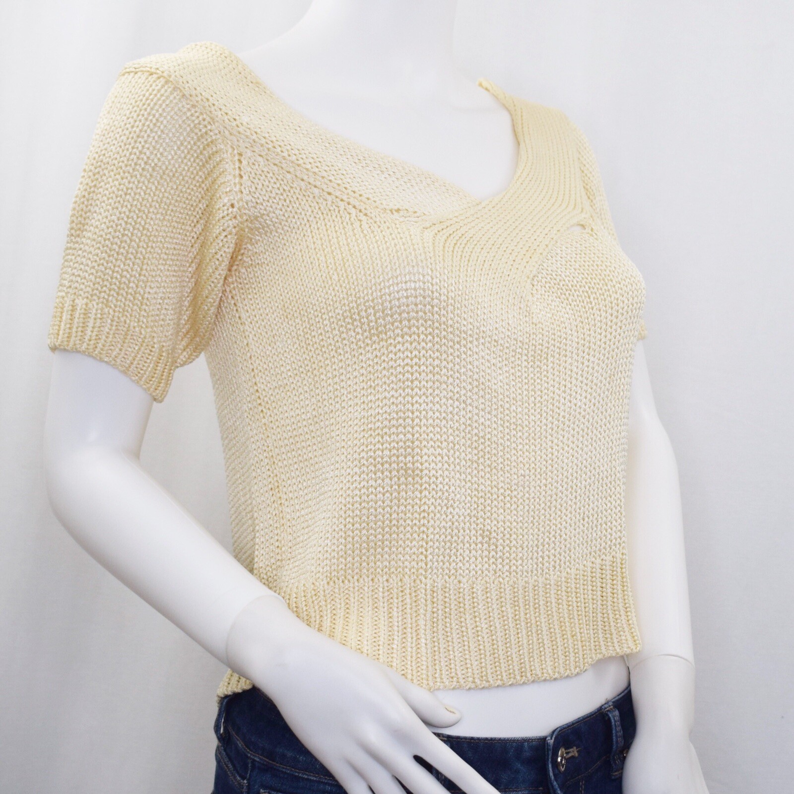 Vintage Grizia Maglia Women’s Size 40 / US L Cream Knit Top