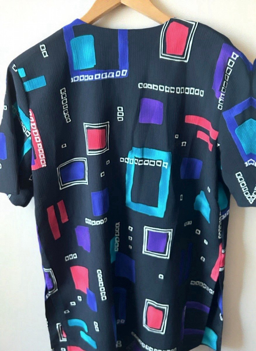 Vintage Christie & Jill Black Button Up Blouse. Medium