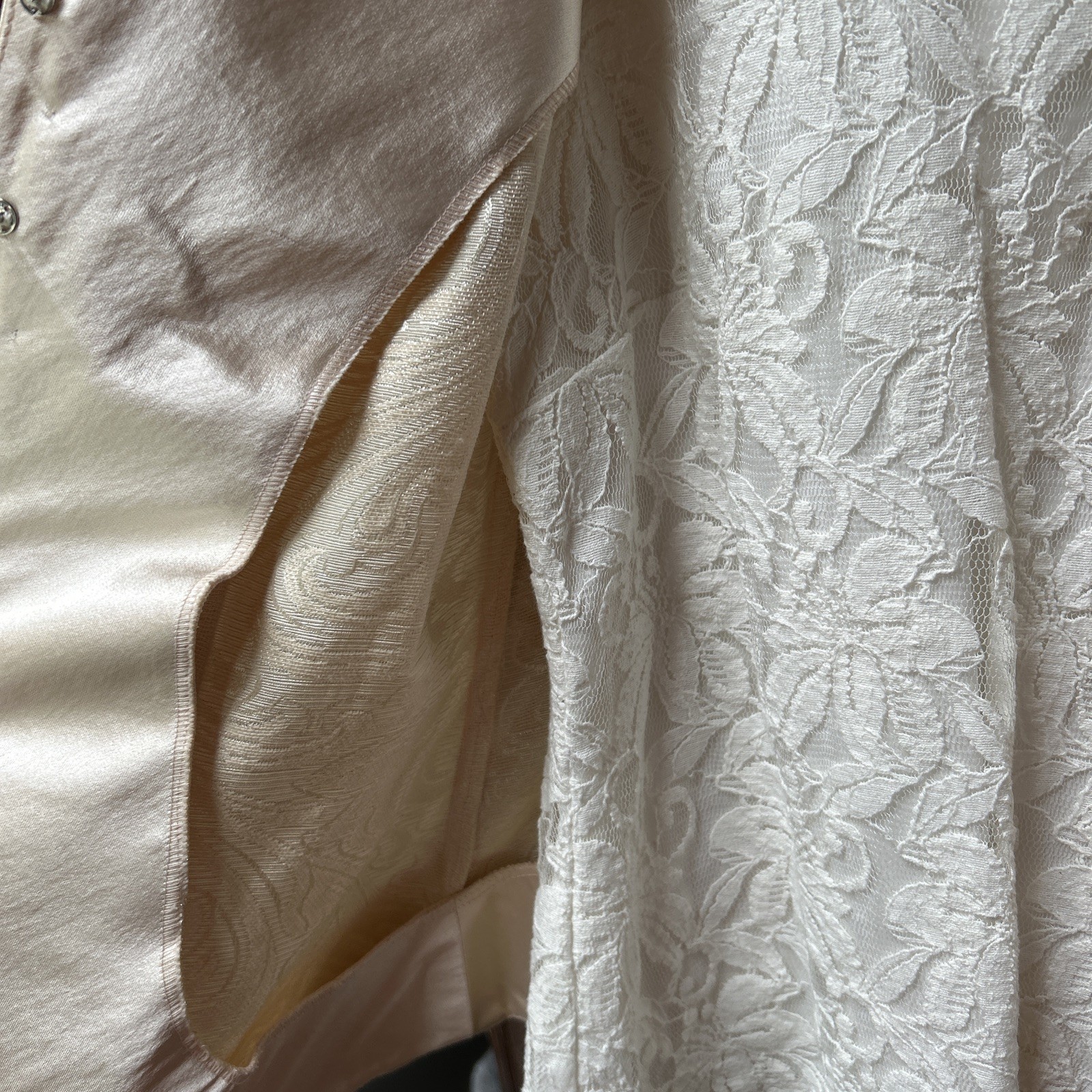 Vintage Cachet By Bari Protas Ivory 2 Piece Brocade Wedding / party Dress