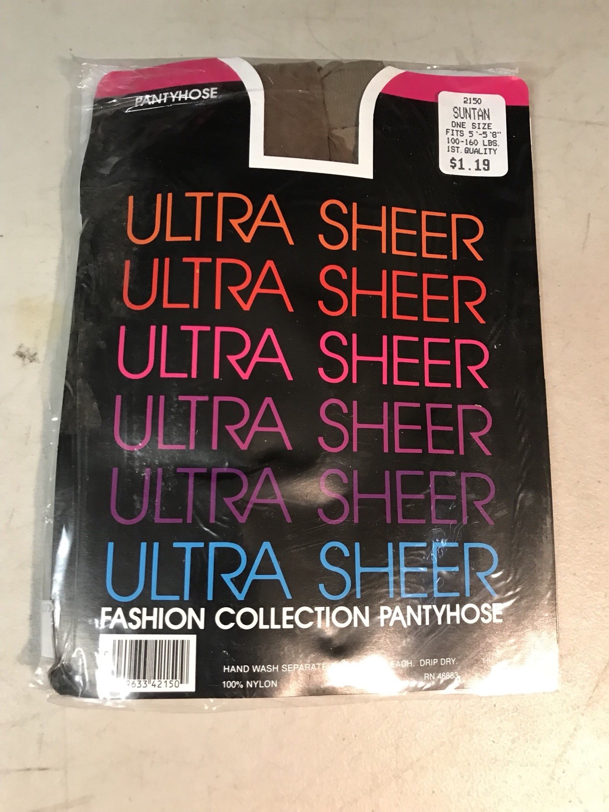 Vintage Ultra Sheer Panty Hose (5’-5’8” 100-160 lbs) 2150 (NIB)