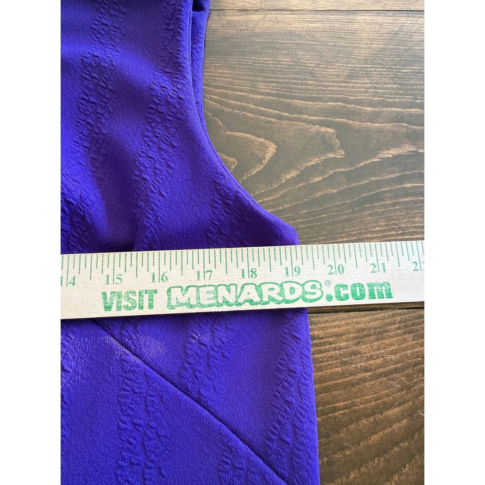 VTG Purple Textured Sleeveless Maxi Dress Jewel Neck Column Gown Homemade