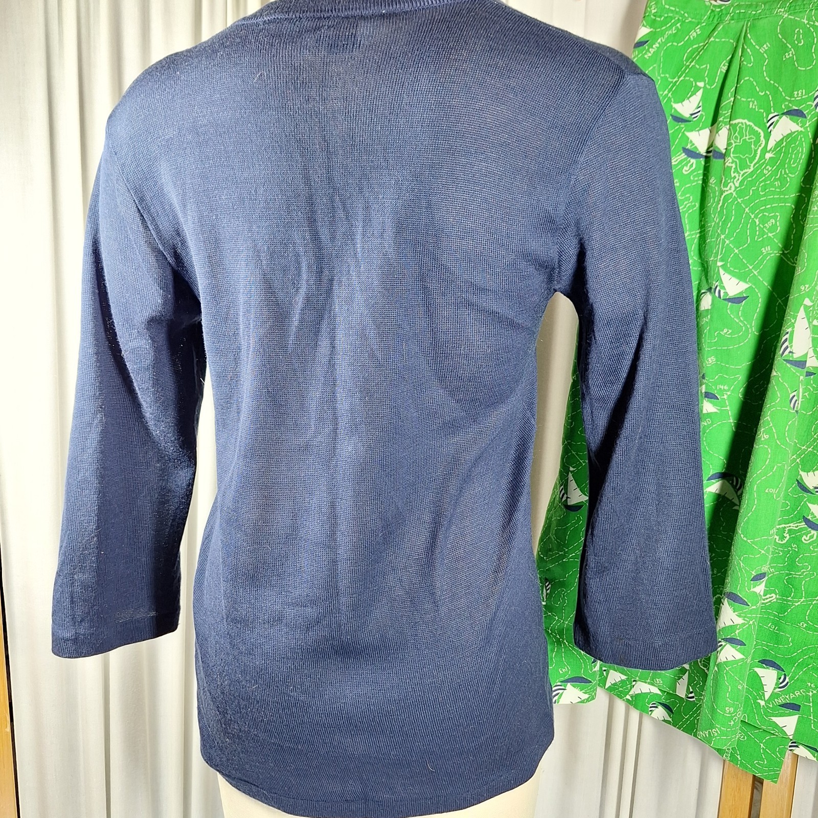 Vtg Lady Halrin Skirt Sz XS Sailboat, Joyce Top M Nautical Coastal Nantucket
