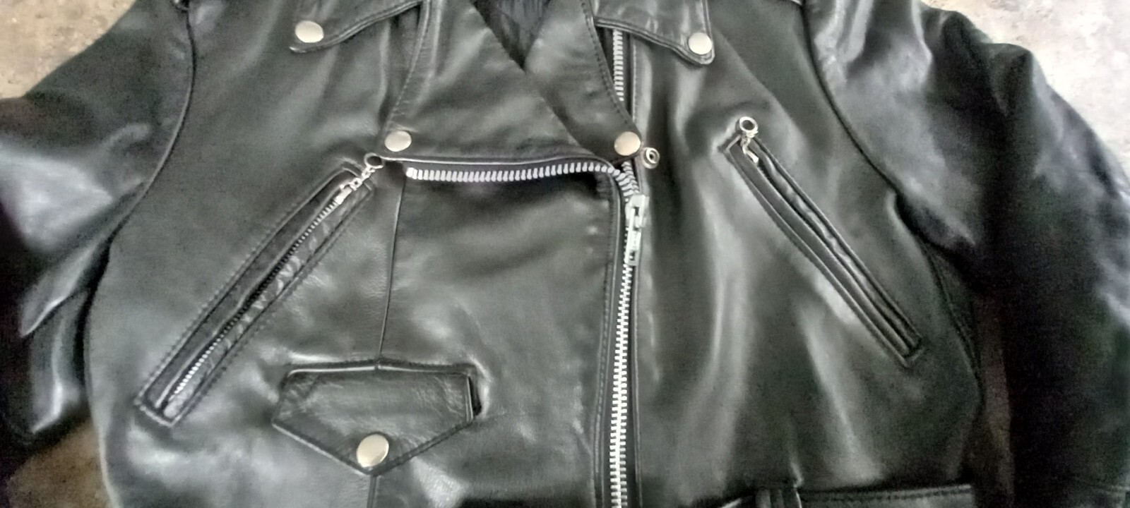 Vintage Stormin Norman 80s Biker Jacket With Harley Back Patch