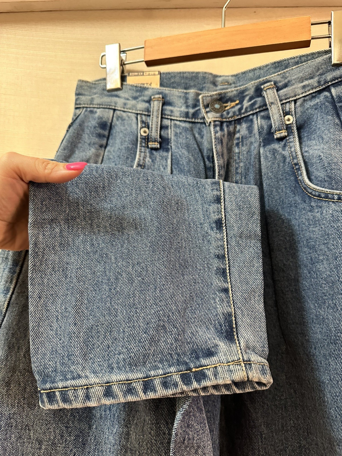 Vintage Edwin French Italian Baggy Jeans NWT Made in Canada Women’s Size 6 Denim