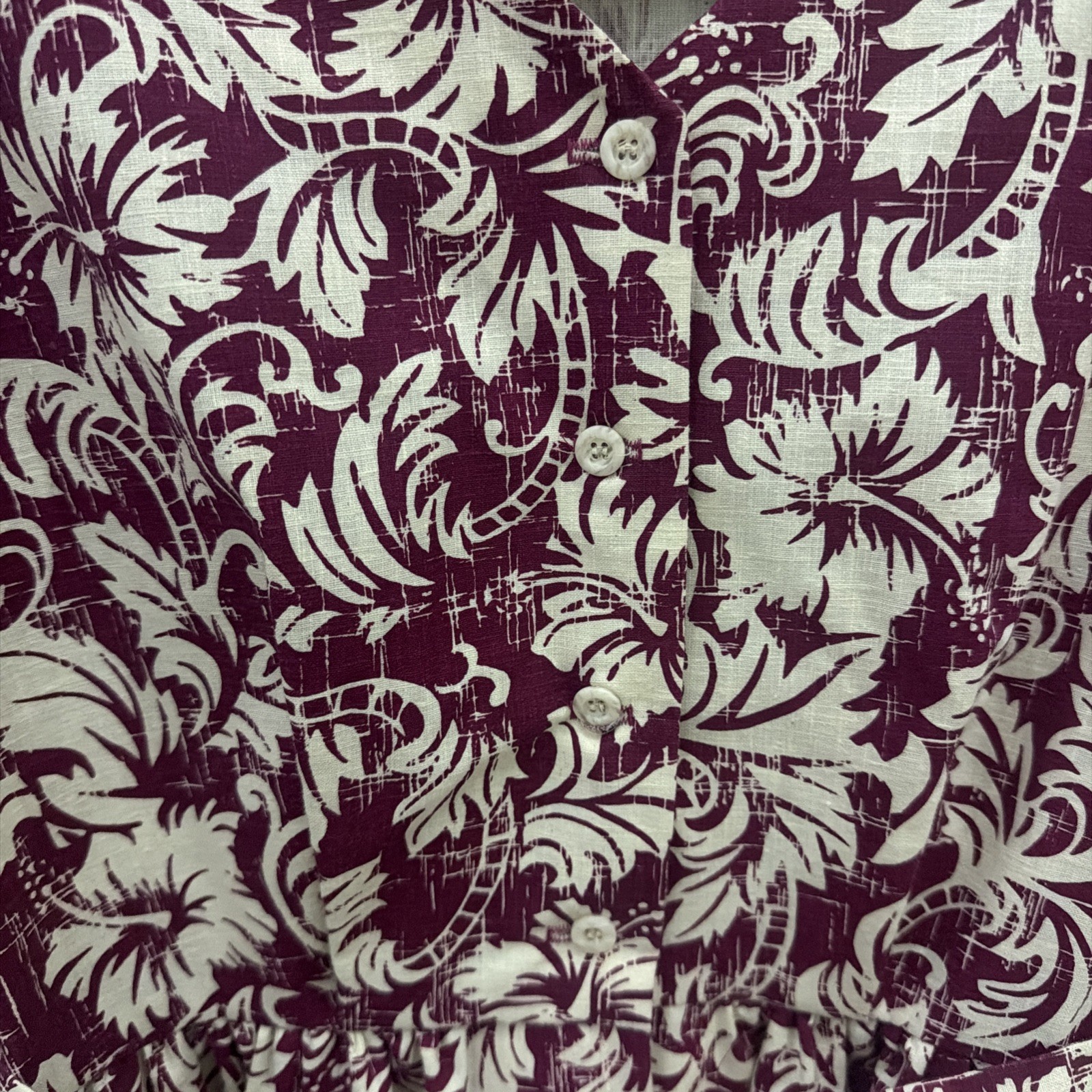Vintage Allan James Hawaiian Heritage Dress 1252 Size 10 Cotton/Polyester Dress