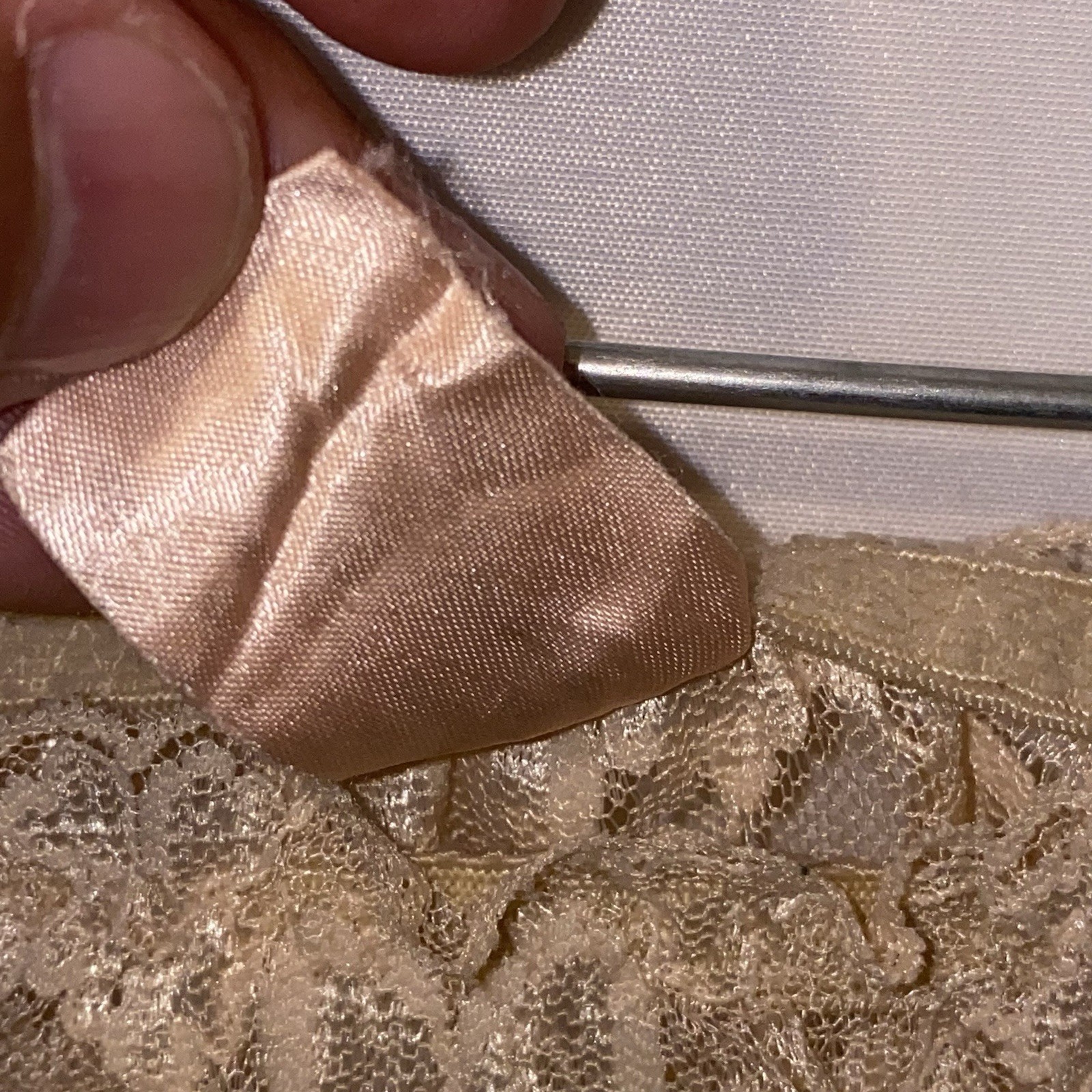VINTAGE Dolores for Poirette Beige Lace Panties 80s XS