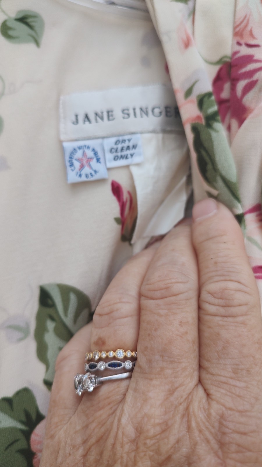 VTG 80s Jane Singer Cottagecore Dress SZ 10 USA Gorgeous Floral
