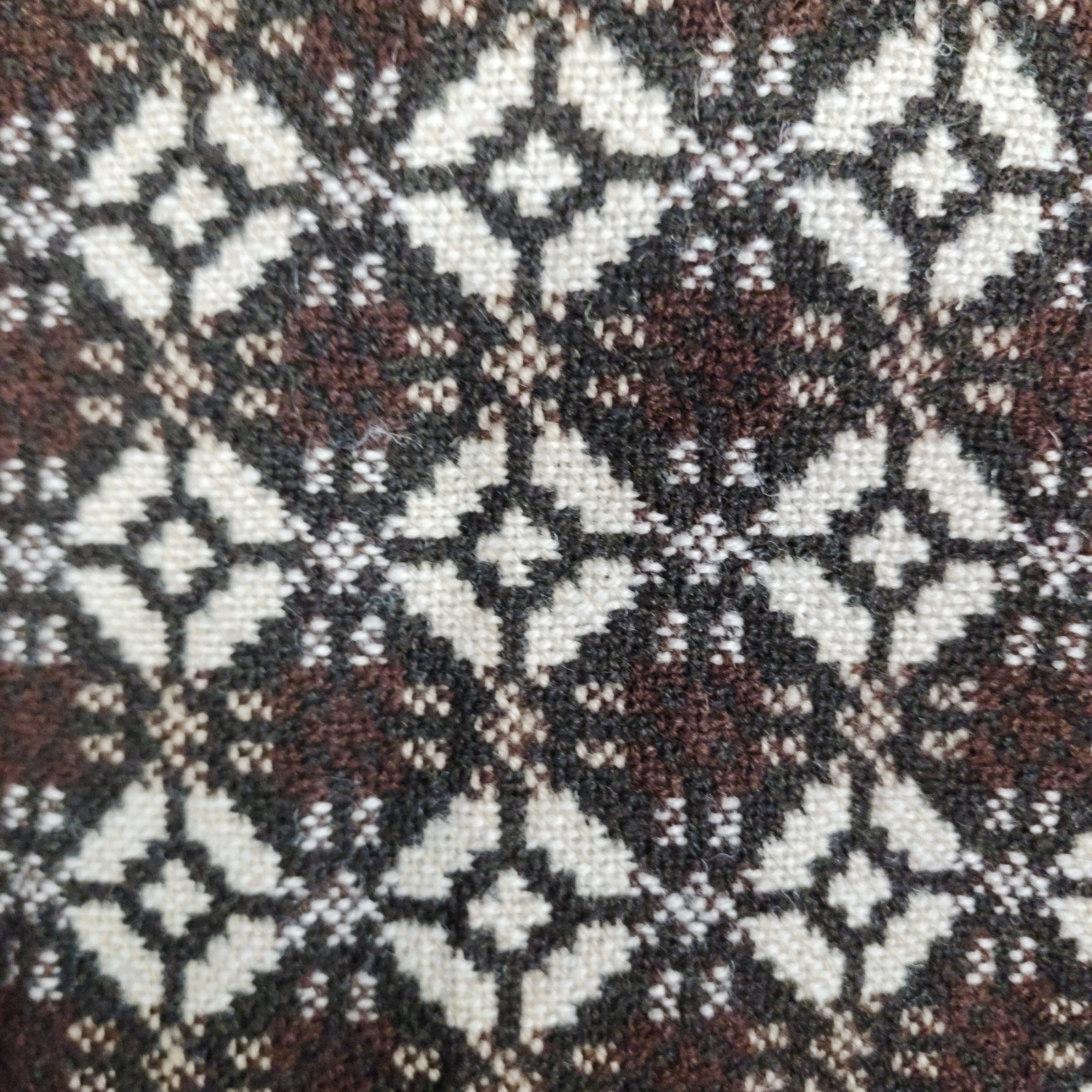 Vtg Welsh Woollens wool tapestry coat SM made in Great Britain Jon Ro